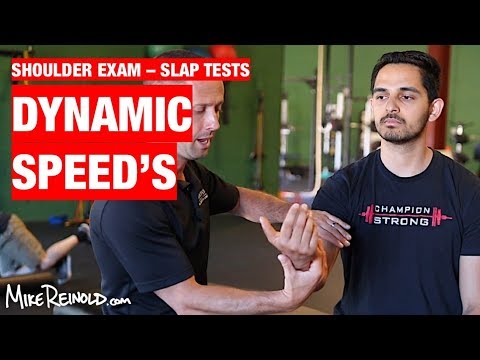 Dynamic Speed&rsquo;s Test - Shoulder Clinical Exam - SLAP Special Tests