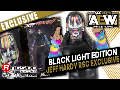 AEW Figure Insider: Jeff Hardy Black Light Edition AEW Jazwares