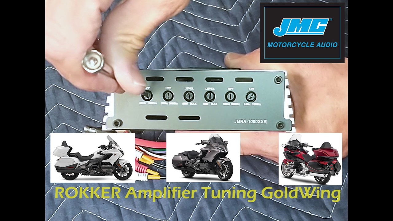 J&M ROKKER XXRP 1000W 4-CH Amp Kit for 2018+ Gold Wing