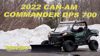 2022 CAN-AM COMMANDER DPS 700 WITH A PRO MOUNT PLOW