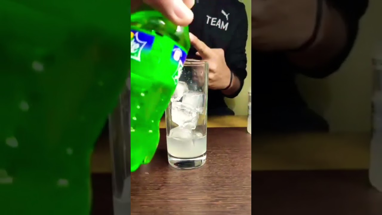 😱ice cube +lime+ vodka +Sprite amazing collection 🍷..