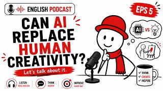 Can AI replace human creativity? | Learn English with Podcast Eps.5