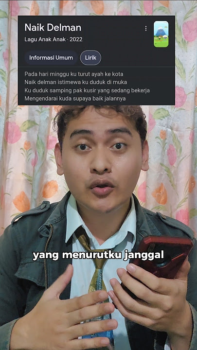 The Oddities in the Lyrics of the Song Naik Delman