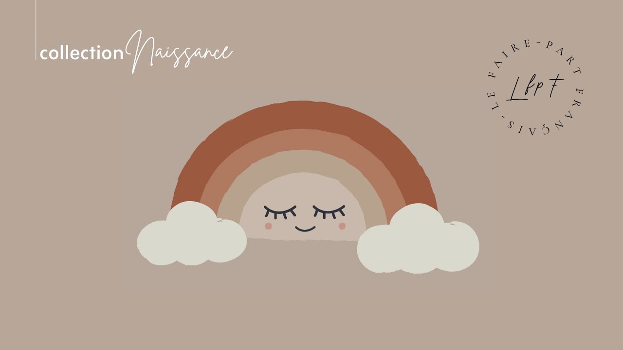 Faire-part naissance Arc-en-ciel et sa papeterie - YouTube