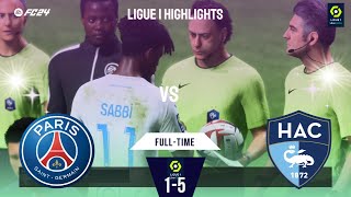 #PSG vs Le Havre | Ligue 1 Highlights | EAFC 24 #eafc24highlights