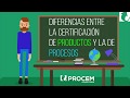 Diferencias entre certificacion de procesos y productos