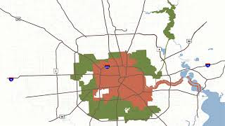 Maps show how Houston has grown since 1836