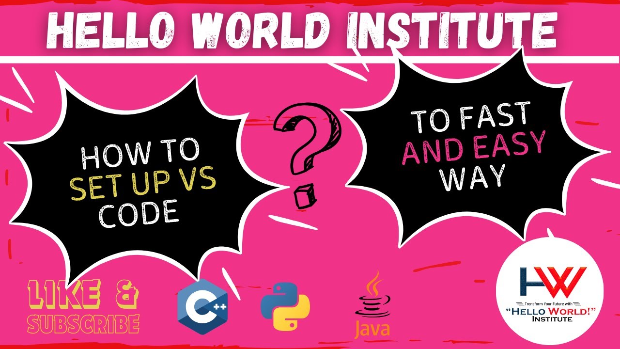 How to set up vs code for c/c++ language - YouTube