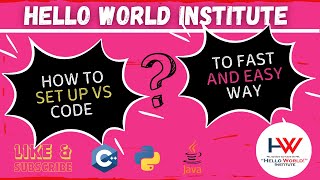 How to set up vs code for c/c++ language