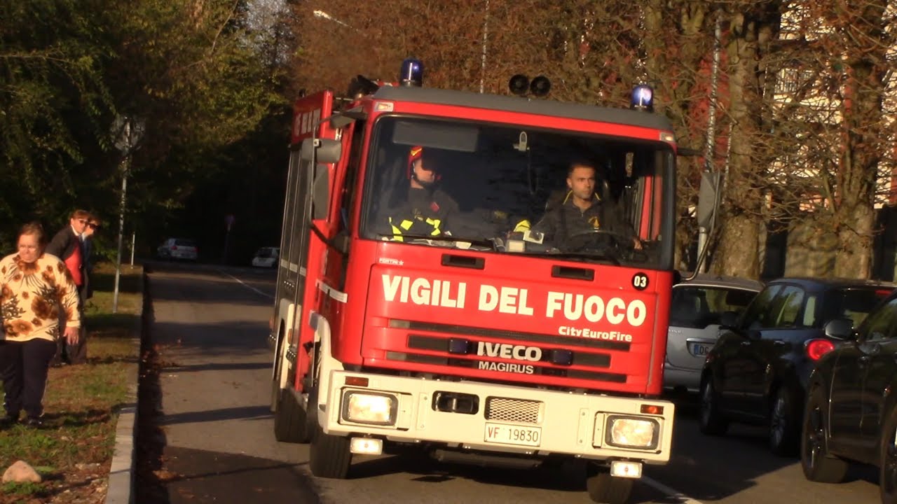 [INCENDIO ABITAZIONE] ARRIVO APS VVF SOMMA+AS VVF LEGNANO+ABP VVF SARONNO+ABP VVF RHO IN SIRENA