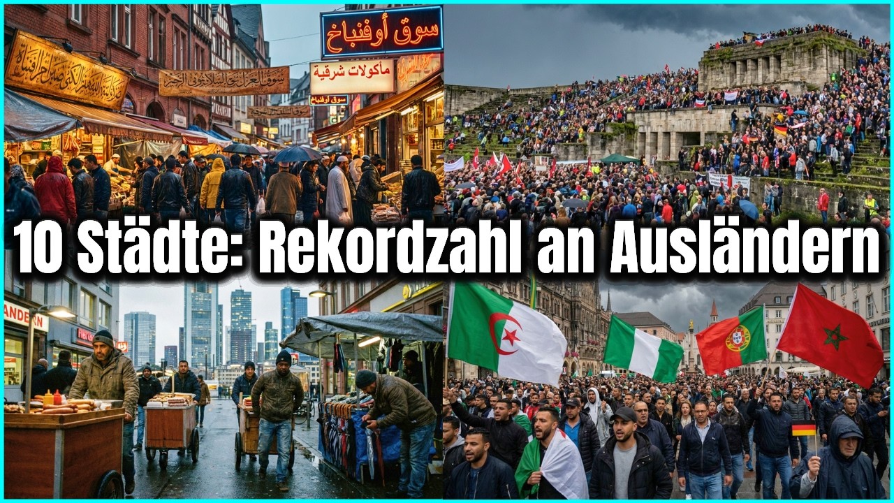 10 DEUTSCHEN STÄDTE MIT DEN MEISTEN AUSLÄNDERN – NIEMAND SPRICHT MEHR DEUTSCH!