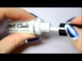 Easy nail art : liner &amp; shiny flakes tutorial