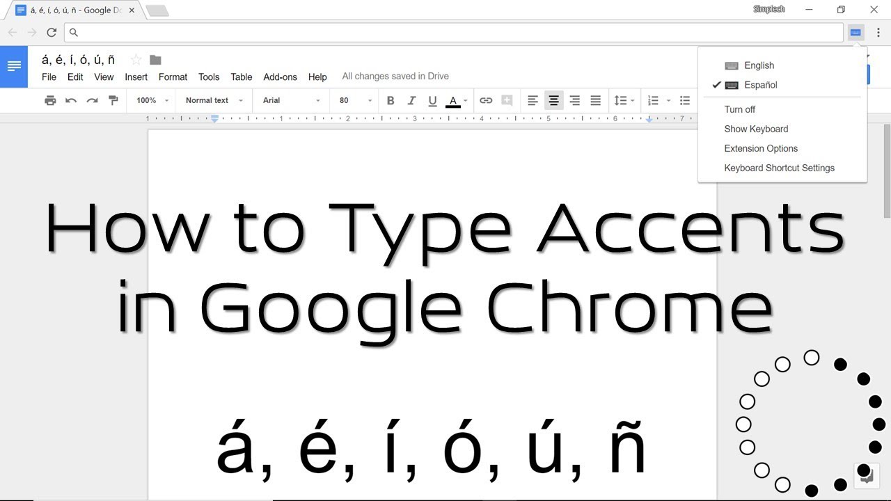 How to Type Accents in Google Chrome