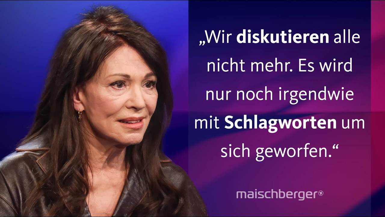 Iris Berben über ihre lange Karriere, Sorge um die Demokratie und Debattenkultur | maischberger