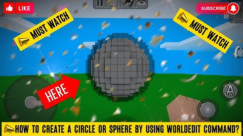 📣HOW TO CREATE A SPHERE BY USING WORLDEDIT COMMANDS IN MULTICRAFT!!!  ||  @bestie_1Multicraft