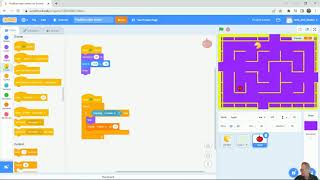 PacMan 06 - Create sprites for PacMan to eat and get Points - Make a Video Game in Scratch