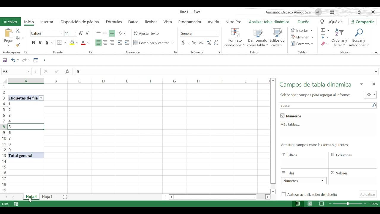 actualización de tabla pivote automaticamente - YouTube