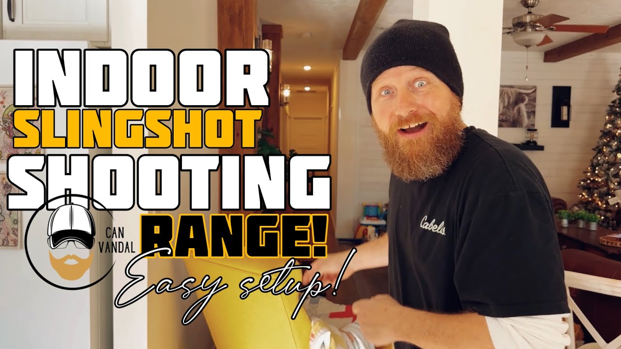 Indoor Slingshot Shooting Range! EASY SETUP! YouTube