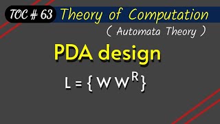 PDA design for ww^r | WW^R