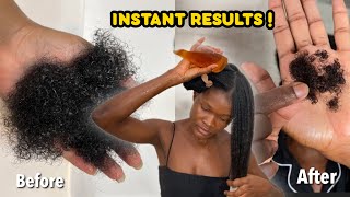 Instant results! I use this rinse to reduce hair shedding | at home remedy for hair loss/shedding