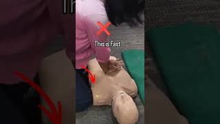 Are you doing CPR correctly? 🛑 Check your technique!  #shorts #shortsvideo