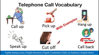 Vocabulary | Telephone Phrasal Verbs | Daily Use Words | Learn English |