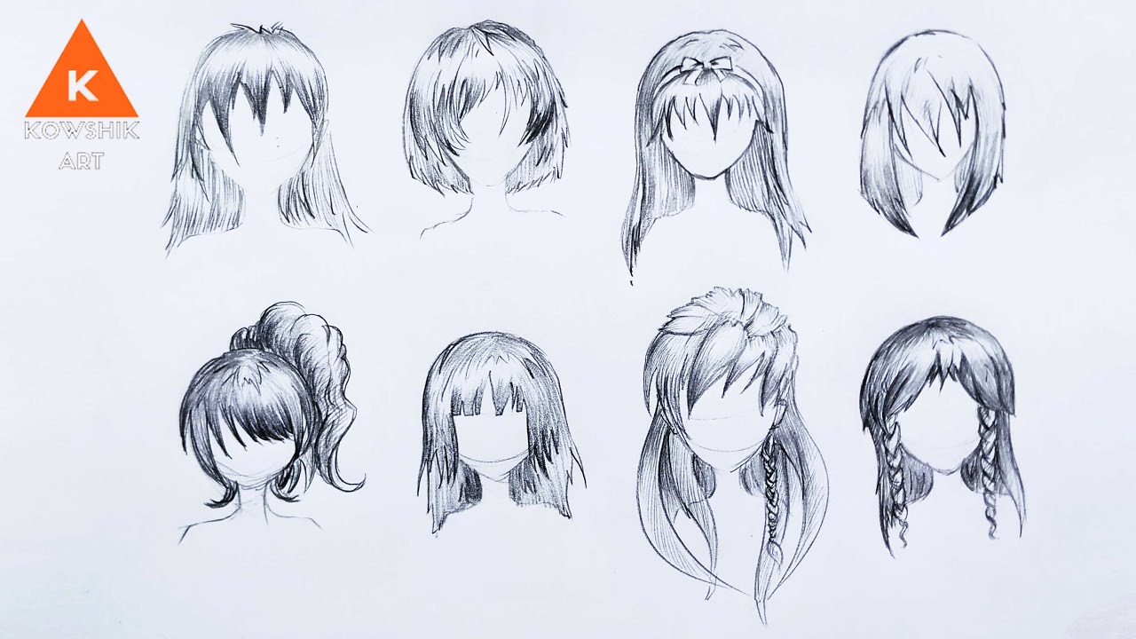 How to draw hair of an anime girl👱🏻‍♀️✨ . . 🌸 Follow