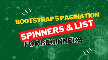 Bootstrap 5 : Pagination & Spinners !! #pagination