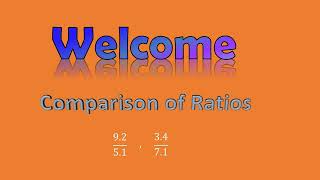 Comparison of two ratios- 2