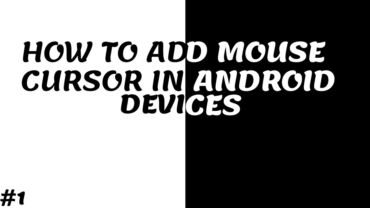Add mouse cursor in Android device 🔥🔥 - YouTube