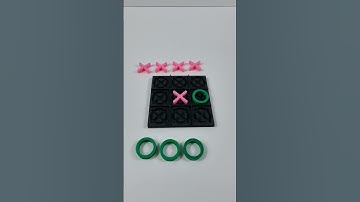 3D 프린터로 출력한 틱택토 게임