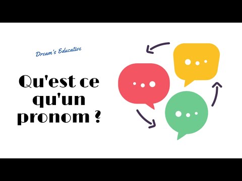 Vidéo: Qu'est-ce Qu'un Pronom