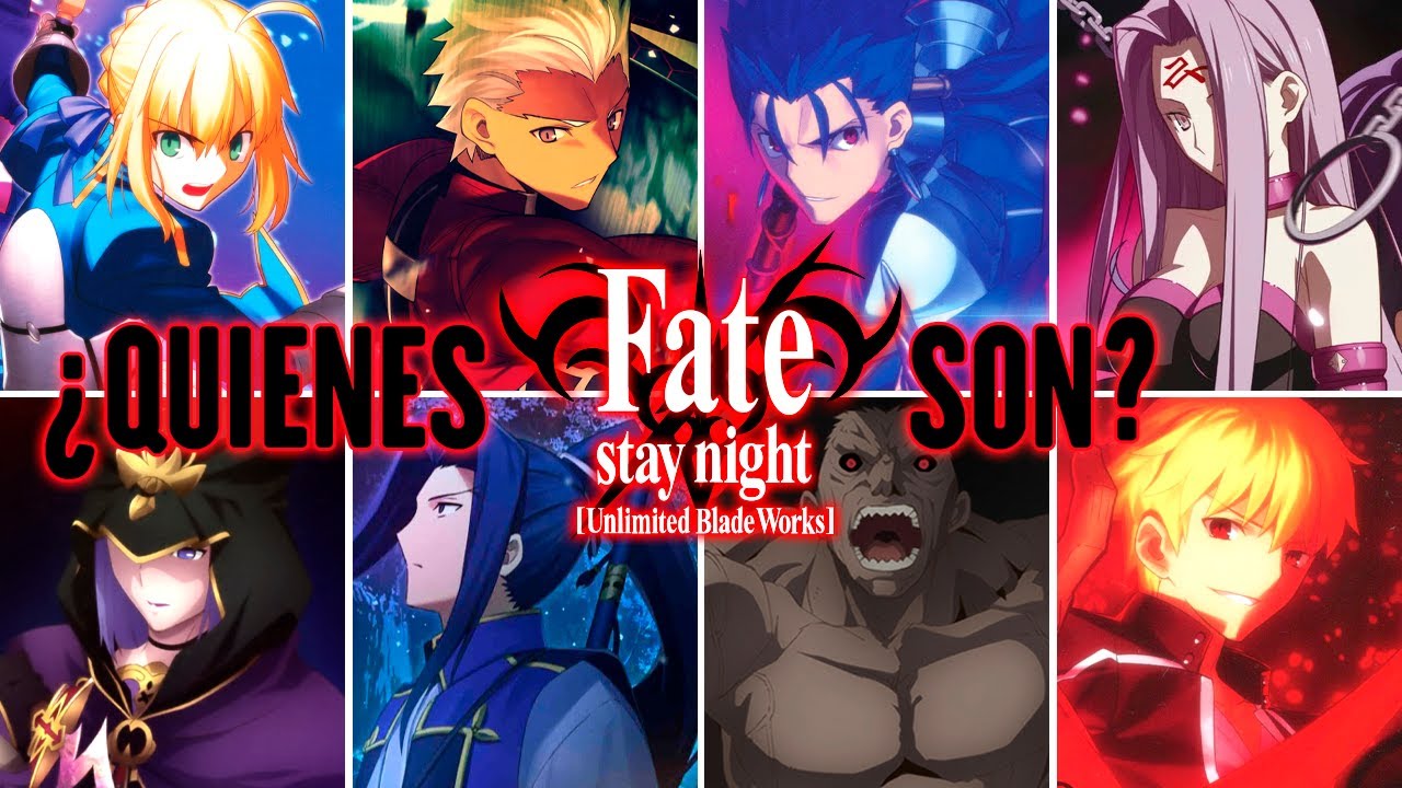 『FATE/STAY NIGHT: UNLIMITED BLADE WORKS』¿QUIENES SON TODOS LOS SERVANTS ...
