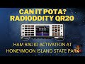 Radioddity QR20:   CAN IT POTA  from Honeymoon Island State Park