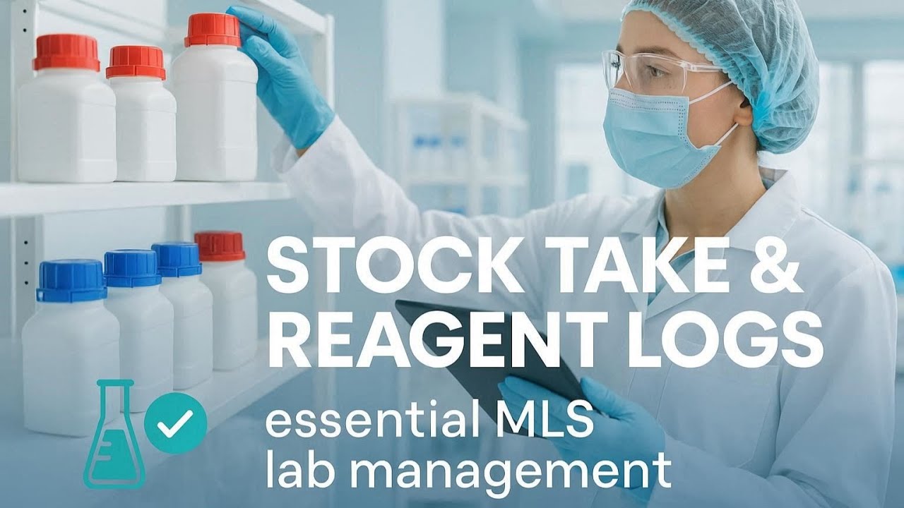 Stock Take and Reagent Logs in the Clinical Laboratory | MLS Student Lecture