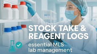 Stock Take and Reagent Logs in the Clinical Laboratory | MLS Student Lecture