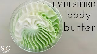 HOW  TO MAKE EMULSIFIED BODY BUTTER // SMALL BUSINESS