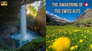 Most beautiful places in Switzerland - The awakening of the swiss alps 4K
