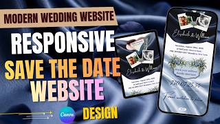 How to Edit a Navy Blue Save the Date Wedding Website (Step-by-Step Tutorial) screenshot 4