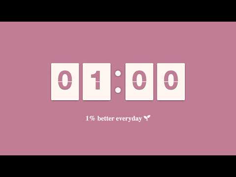 1 Minute Pink Timer  ⏱️
