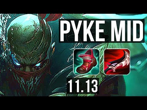 PYKE vs FIZZ (MID) | Rank 4 Pyke, 5/0/4, 700+ games | BR Challenger | v11.13