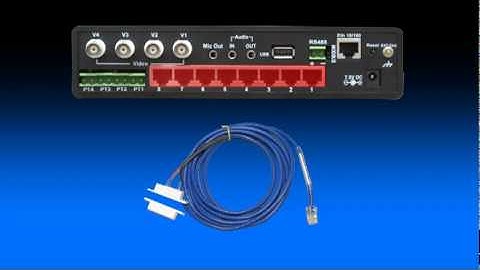 Die AKCP / AKCess Pro securityProbe-5E - Vorstellung und Anschluss der Sensoren