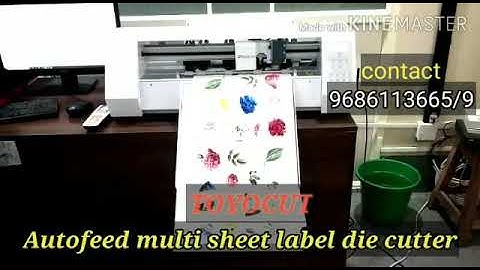 Auto feed multi sheet full cut half cut die cutter label die cutter upto13x19 inches ph:9686113665/9
