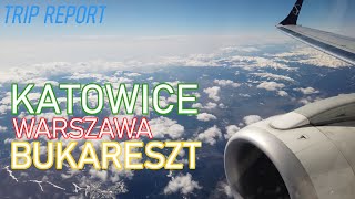 Katowice (KTW) - Bucharest (OTP) | By LOT via Warsaw | Boeing 738 | Embraer 190