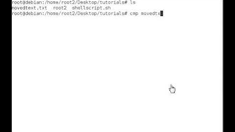 cmp - Compare Two Files [Debian Linux]