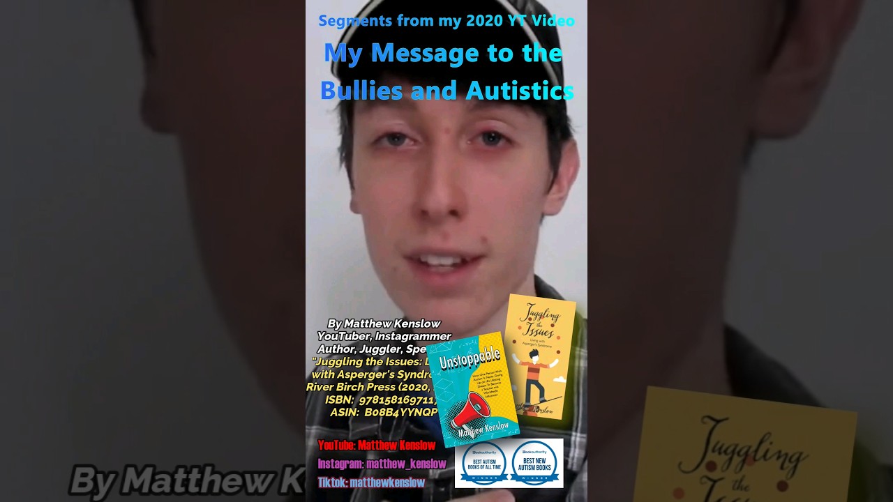 My Message to Bullies and Autistics, Part 5 #youhavepurpose #youhaveapurpose #bullies #antibully