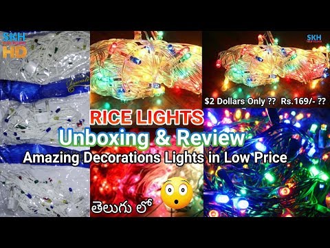 RICE LIGHTS Unboxing & Review | Serial Lights | Decorations Lights | New Year