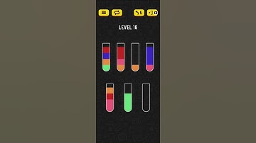 Water Sort puzzle (Level 18) Walkthrough