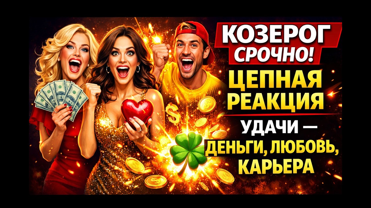 КОЗЕРОГ сами небеса решают судьбу! ОТКРОЮТ ПОТОК ДЕНЕГ СЧАСТЬЯ! 4 ДНЯ ПЕРЕВЕРНУТ ВСЁ