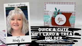 Live Paper-crafting Class with Wendy Lee- Quick & Cute Gift Card & Treat Holder screenshot 4